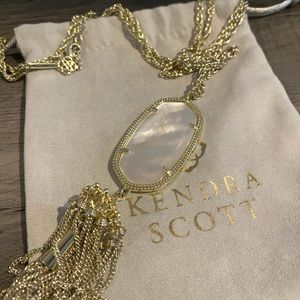 Kendra Scott mother of pearl long necklace